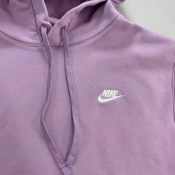 Nike Men's Club Fleece Hoodie Purple Size Large - Picture 2 of 7